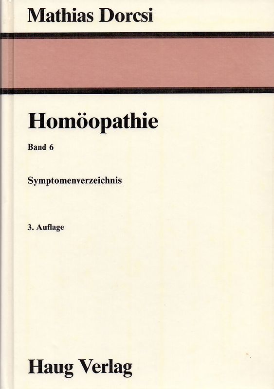Lernbuchreihe Homöopathie / Symptomenverzeichnis