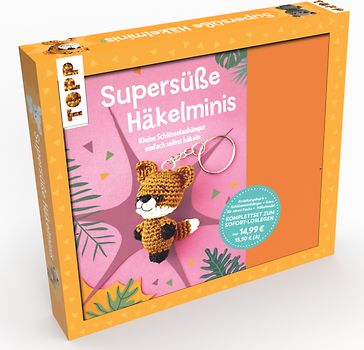 Kreativ-Set Supersüße Häkelminis. Anleitungsbuch + Material