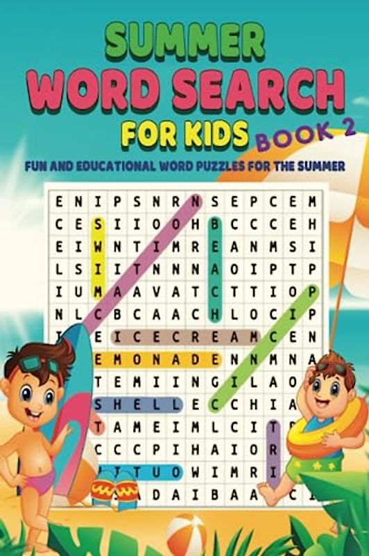 Summer Word Search for Kids Book 2: Fun & Educational Word Puzzles for the Summer