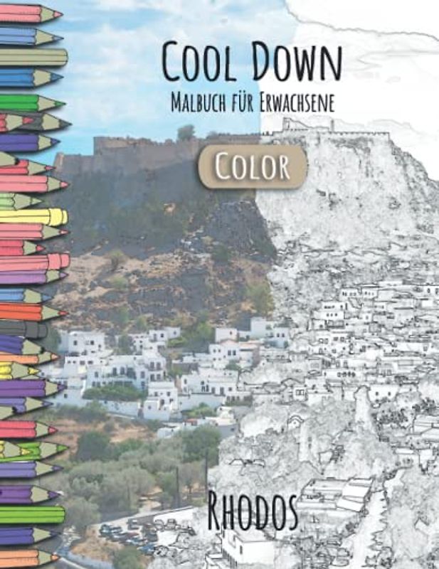 Cool Down [Color] | Malbuch für Erwachsene: Rhodos