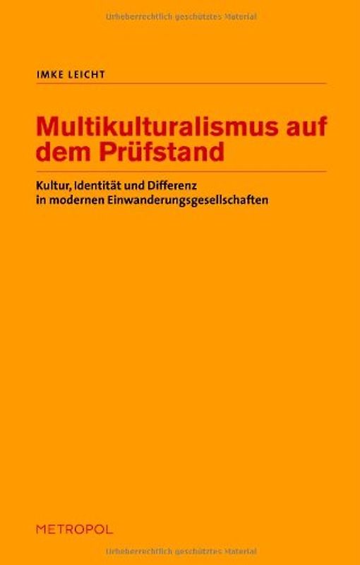 Multikulturalismus auf dem Prüfstand