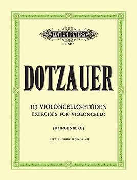 113 Violoncello-Etüden - Heft 2: Nr. 35 - 62: Technik für Cello (Grüne Reihe Edition Peters)