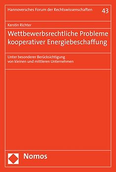 Wettbewerbsrechtliche Probleme kooperativer Energiebeschaffung