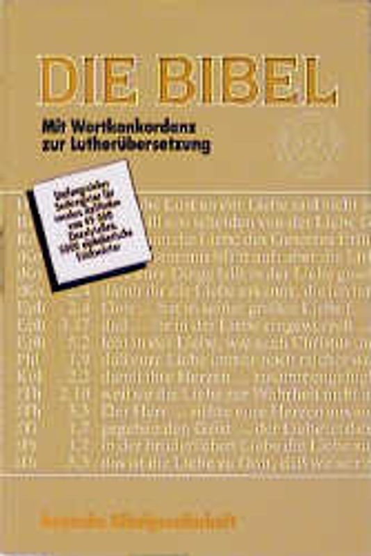 Luther-Bibel 1984. Mit Apokryphen und Wortkonkordanz