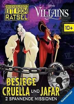 Ravensburger Exit Room Rätsel: Disney Villains - Besiege Cruella und Jafar
