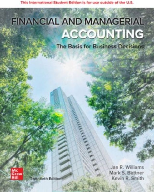 Financial & Managerial Accounting ISE