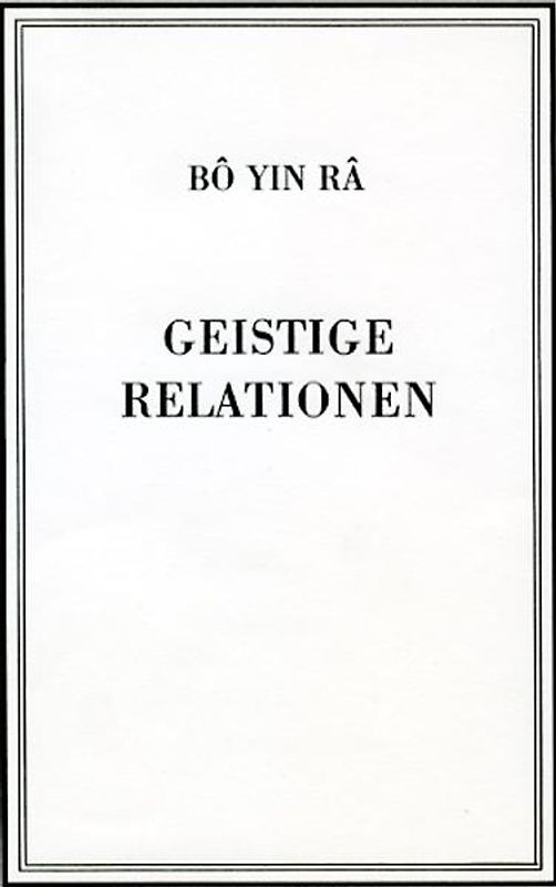 Geistige Relationen