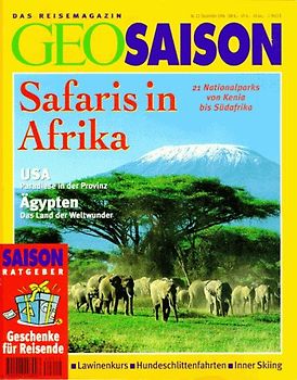 GEO Saison 12/1996: Safaris in Afrika [Broschiert]