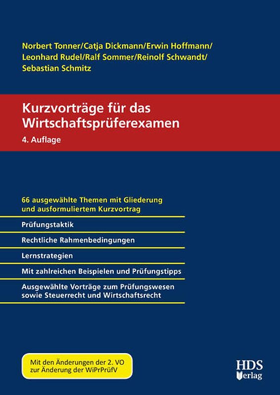 Kurzvorträge für das Wirtschaftsprüferexamen