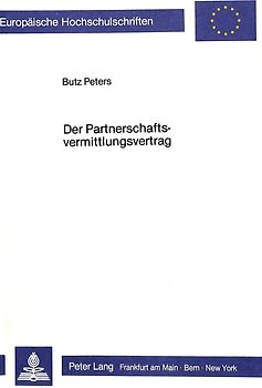 Der Partnerschaftsvermittlungsvertrag