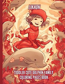 Likhon Toddler Cute Dolphin Family Coloring Pages Book