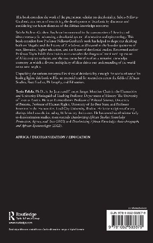 Sabelo Ndlovu-Gatsheni and African Decolonial Studies