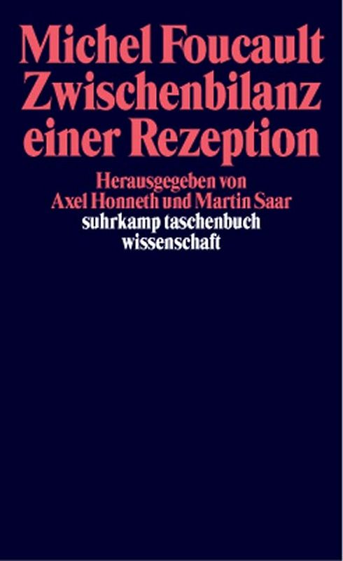 Michel Foucault. Zwischenbilanz einer Rezeption