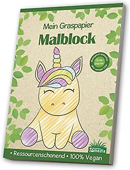 Malblock Graspapierv - Kleinkind / Einhorn