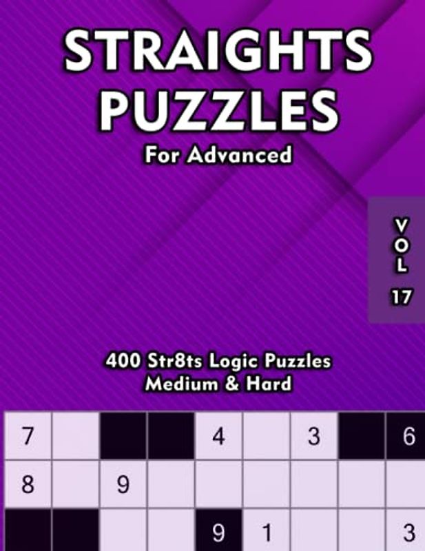 Str8ts Sudoku Variations: Medium & Hard Leveled Straights Puzzles