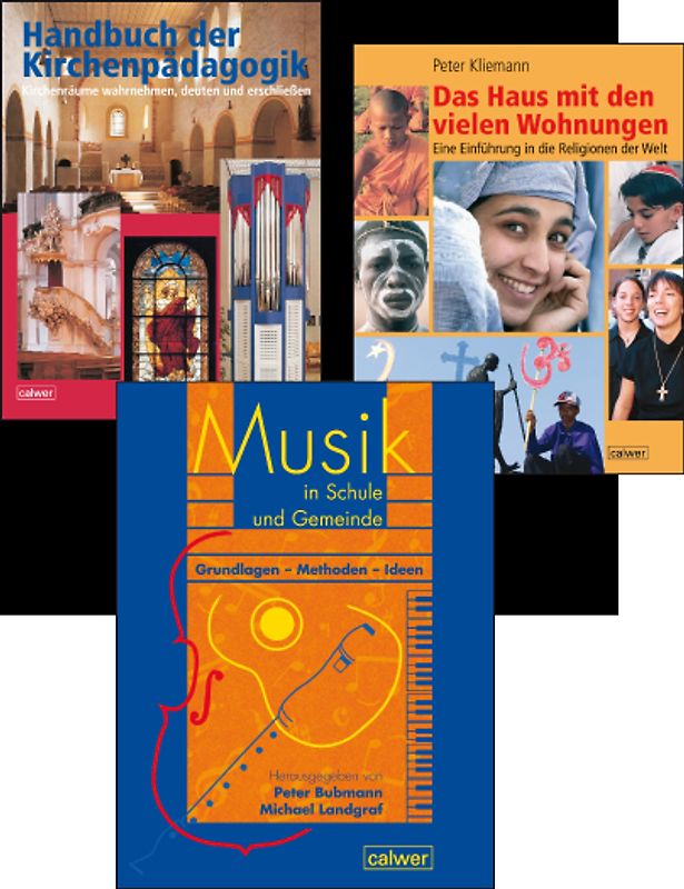 Kombi-Paket: Handbuch der Kirchenpädagogik; Das Haus mit den vielen Wohnungen; Musik in Schule und Gemeinde