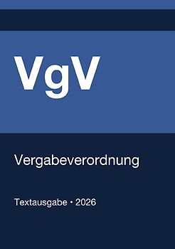 VgV - Vergabeverordnung (Deutschland) 2026