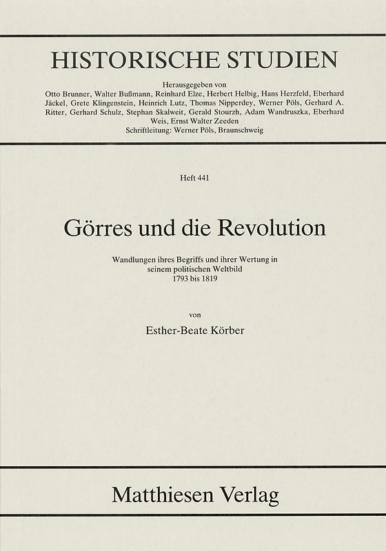 Görres und die Revolution