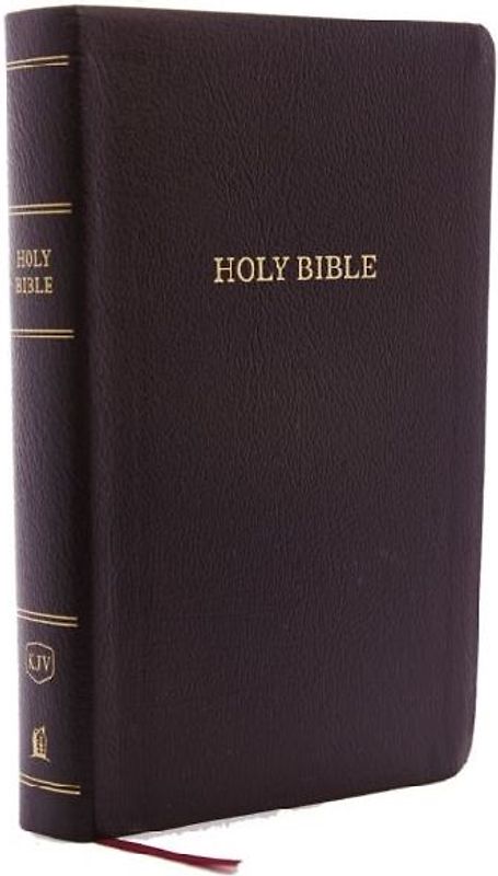 KJV, Reference Bible, Personal Size Giant Print, Bonded Leather, Burgundy, Red Letter Edition
