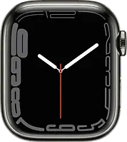 Apple Watch Series 7 45 mm Edelstahlgehäuse graphit [Wi-Fi + Cellular]