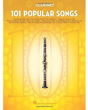 101 Popular Songs - Clarinet (Instrumental Folio): Noten, Sammelband für Klarinette