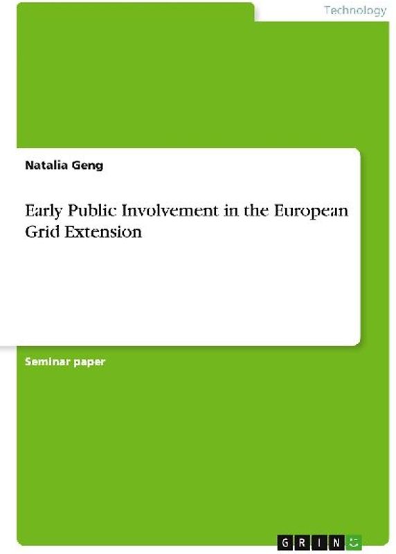 Early Public Involvement in the European Grid Extension
