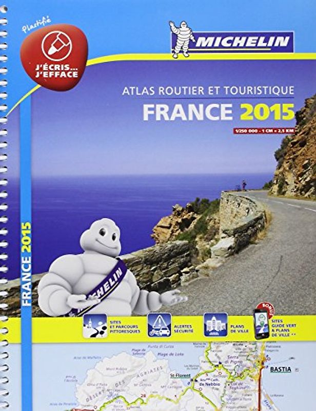 France 2015 Laminated Atlas (Michelin Tourist and Motoring Atlas)