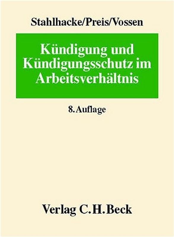 Kündigung und Kündigungsschutz im Arbeitsverhältnis