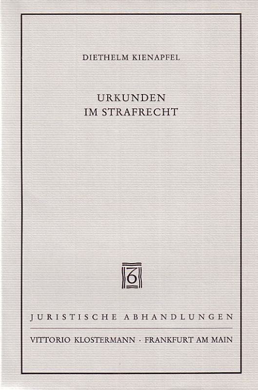 Urkunden im Strafrecht