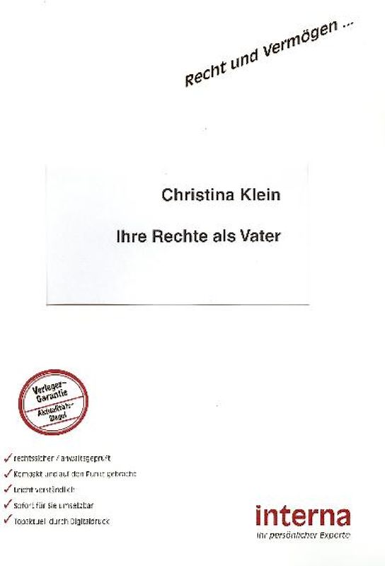 Ihre Rechte als Vater