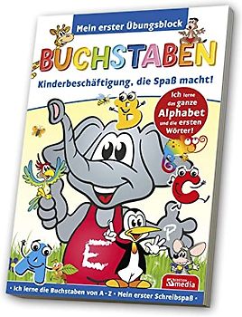 Lern-/ Übungsblock A5 - Buchstaben: 80 Blatt