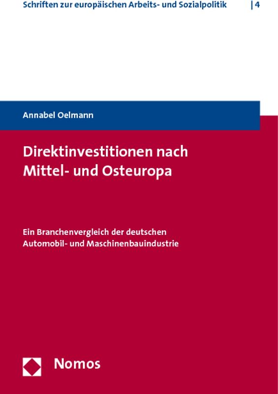 Direktinvestitionen nach Mittel- und Osteuropa