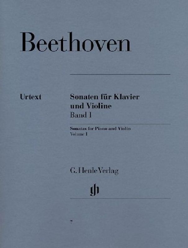 BEETHOVEN - Sonatas Completas Vol.1: nº 1 a 5 para Violin y Piano (Urtext) - BEETHOVEN
