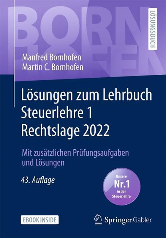 Lösungen zum Lehrbuch Steuerlehre 1 Rechtslage 2022
