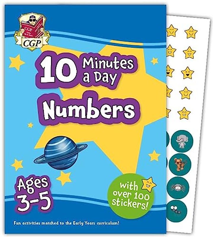 10 Minutes a Day Numbers for Ages 3-5 (with over 100 stickers)