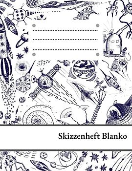 Skizzenheft Blanko: Blanko Skizzenheft A4 zum Zeichnen in der Schule und Zuhause| Kladde a4 blanko| Sketchbook