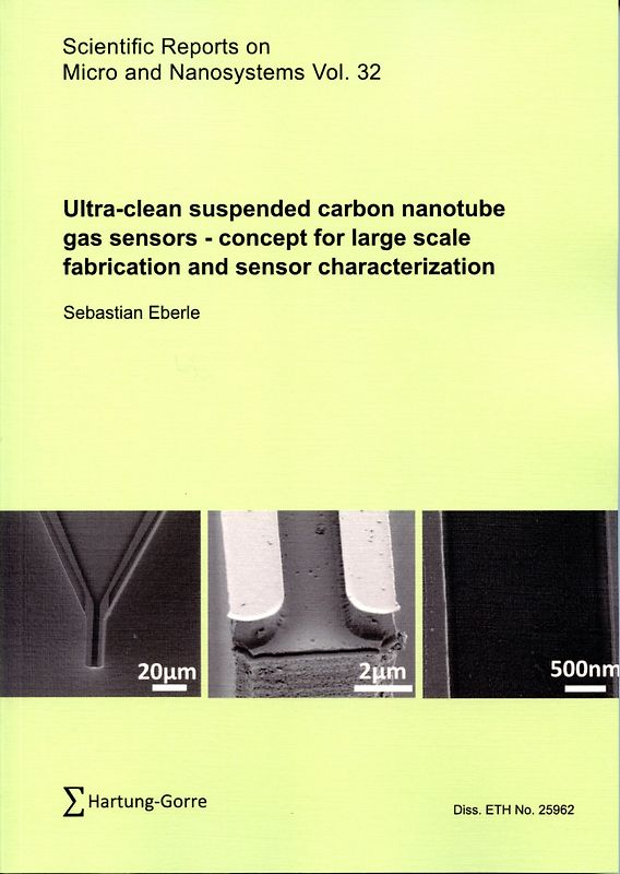 Ultra-clean suspended carbon nanotube gas sensors – concept for large scale fabrication and sensor characterization