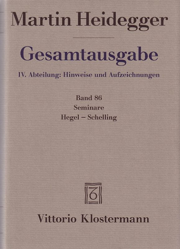 Seminare: Hegel-Schelling