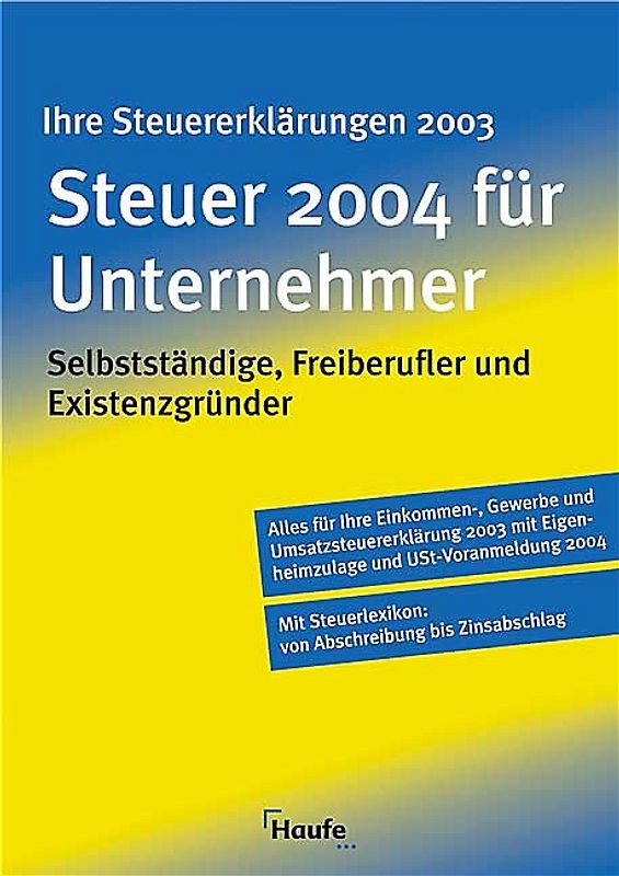 Steuer 2004 für Unternehmer