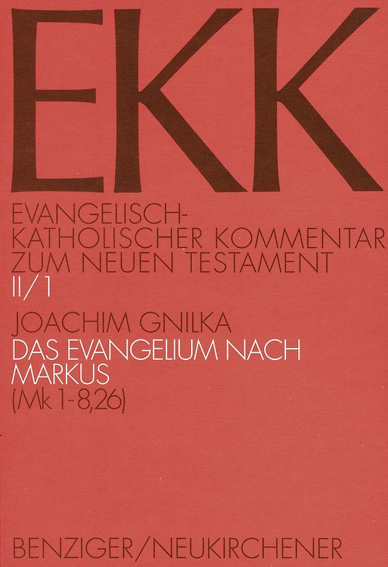 Das Evangelium nach Markus, EKK II/1