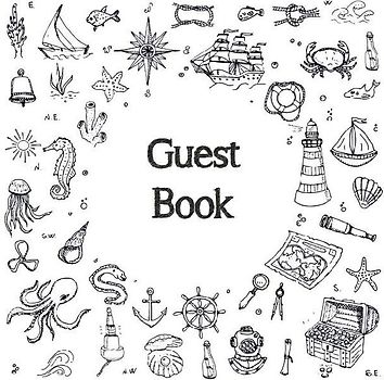 Guest Book, Visitors Book, Guests Comments, Vacation Home Guest Book, Beach House Guest Book, Comments Book, Visitor Book, Nautical Guest Book, Holiday Home, Bed & Breakfast, Retreat Centres, Family Holiday, Guest Book (Hardback)