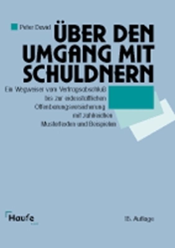 Über den Umgang mit Schuldnern. Ein Wegweiser vom Vertragsabschluss bis zur eidesstattlichen Offenbarungsversicherung mit zahlreichen Mustertexten und Beispielen