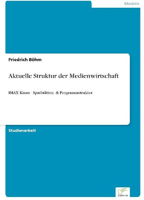 Aktuelle Struktur der Medienwirtschaft