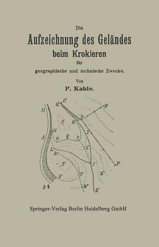 Die Aufzeichnung des Geländes beim Krokieren für geographische und technische Zwecke
