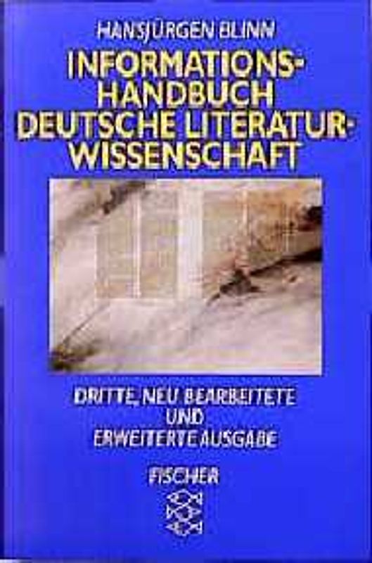 Informationshandbuch Deutsche Literaturwissenschaft