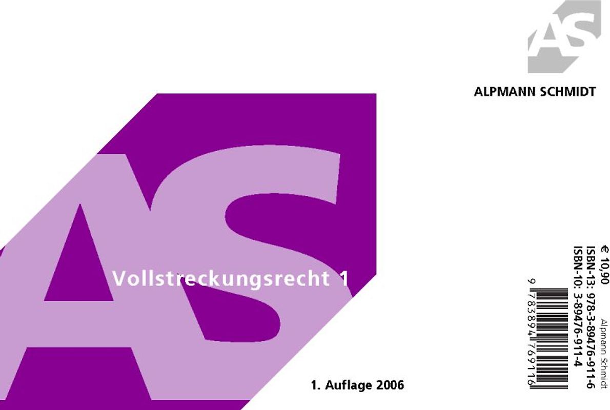 Vollstreckungsrecht 1. Alpmann-Cards