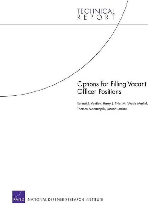 Options for Filling Vacant Officer Positions