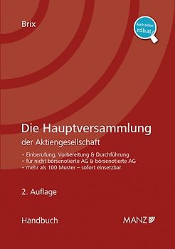 Die Hauptversammlung der Aktiengesellschaft