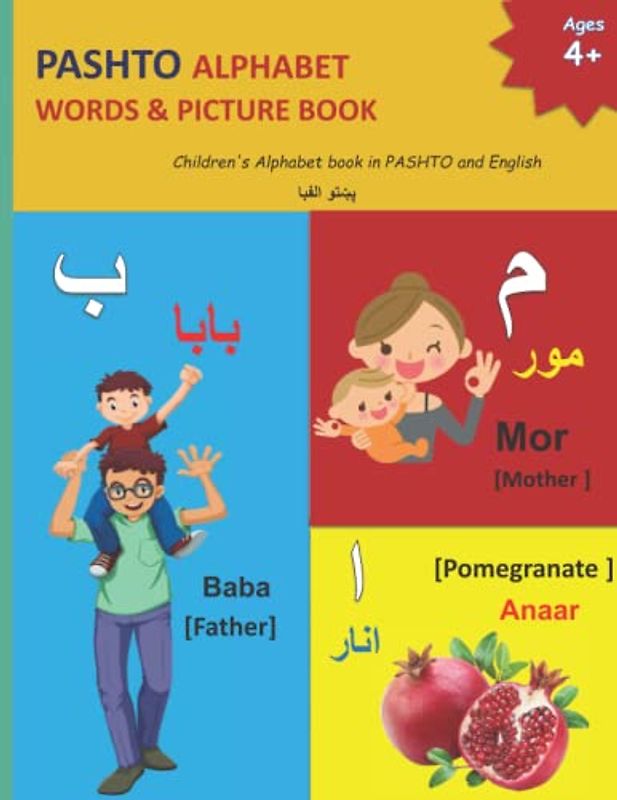 PASHTO ALPHABET WORDS & PICTURE BOOK (PASHTO Language Learning and PASHTO Alphabets, Band 9)