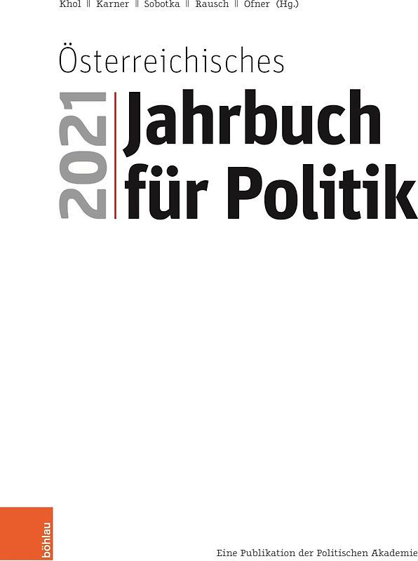 Österreichisches Jahrbuch für Politik 2021